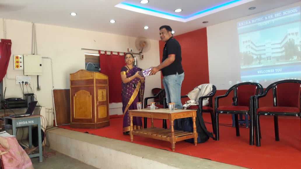 Sambasivam Sathyamoorthy thanked by SBIOA Trichy